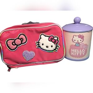 Hello Kitty Travel Case & Ceramic Jar